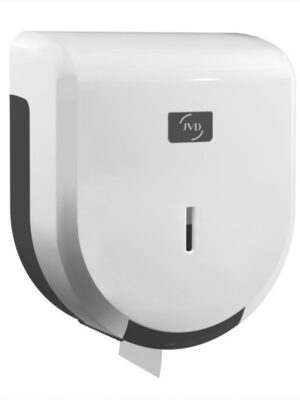 DISPENSADOR DE PAPEL BOBINA 200 MTS BLANCO JVD